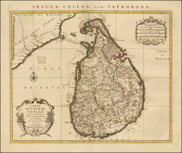 59-India and Other Islands Map By Johannes Covens  &  Cornelis Mortier