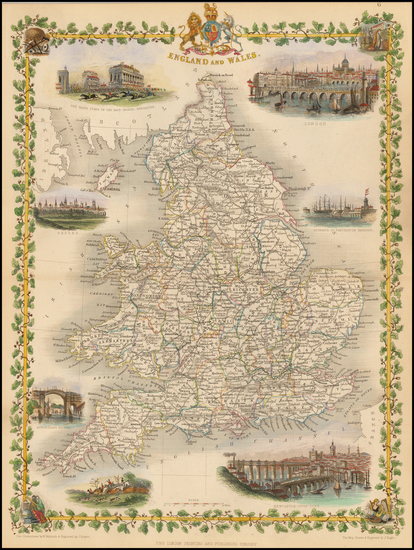 16-British Isles Map By John Tallis