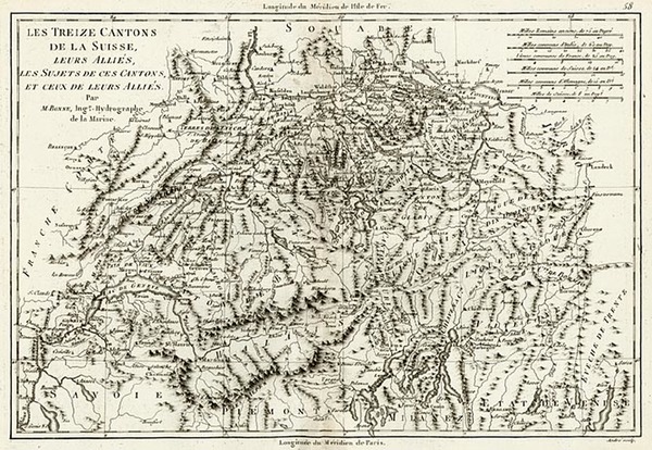 90-Europe and Switzerland Map By Rigobert Bonne