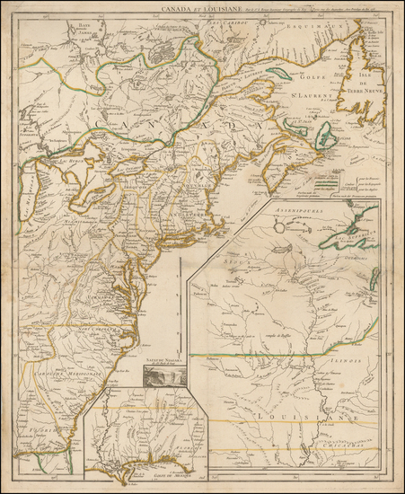 14-United States, South and Midwest Map By George Louis Le Rouge