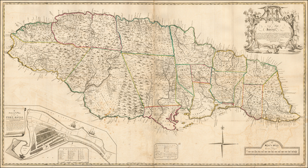 57-Jamaica Map By Patrick Browne