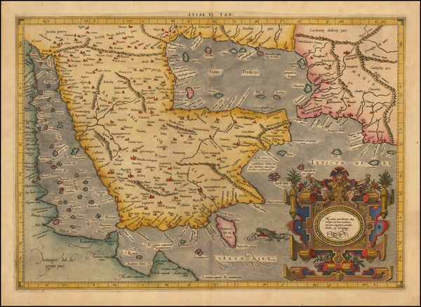 20-Middle East and Arabian Peninsula Map By  Gerard Mercator