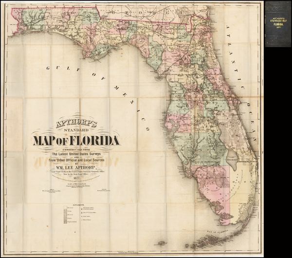 57-Florida Map By William Lee Apthorp