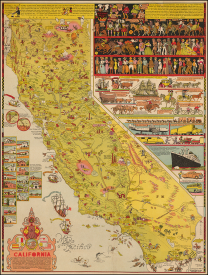 34-California Map By Jo Mora