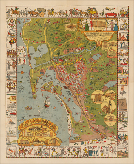 38-California Map By Jo Mora