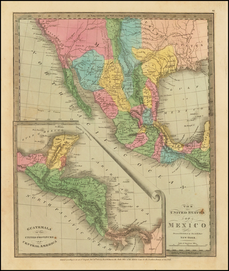 76-Texas, Southwest and California Map By David Hugh Burr