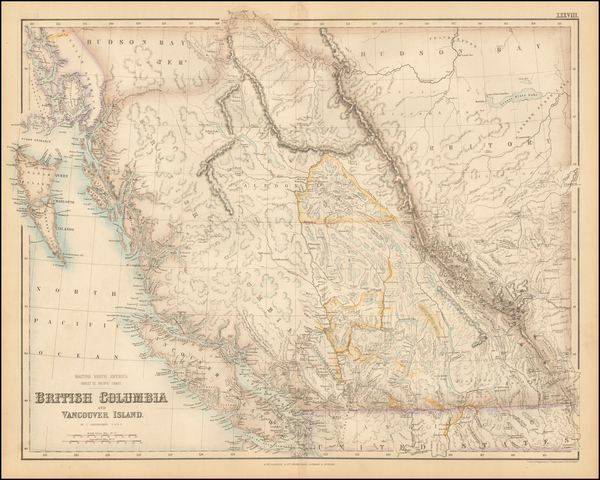 21-Canada Map By Archibald Fullarton & Co.