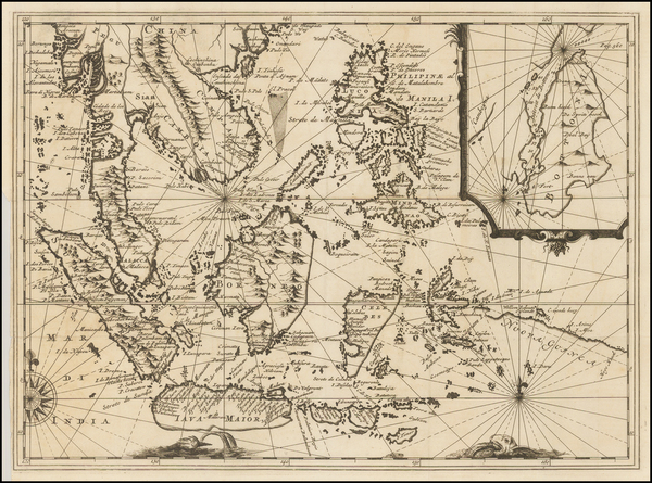 48-Philippines, Singapore, Indonesia and Malaysia Map By Réne Augustin Constantin De Rennev