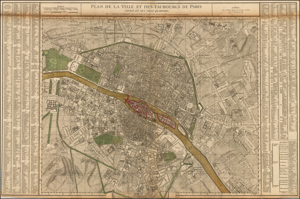 60-Paris and Île-de-France Map By Gilles Robert de Vaugondy