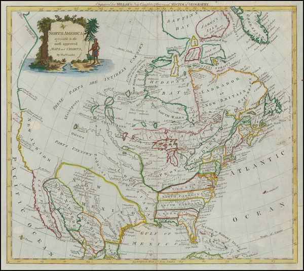 76-United States and North America Map By Thomas Conder