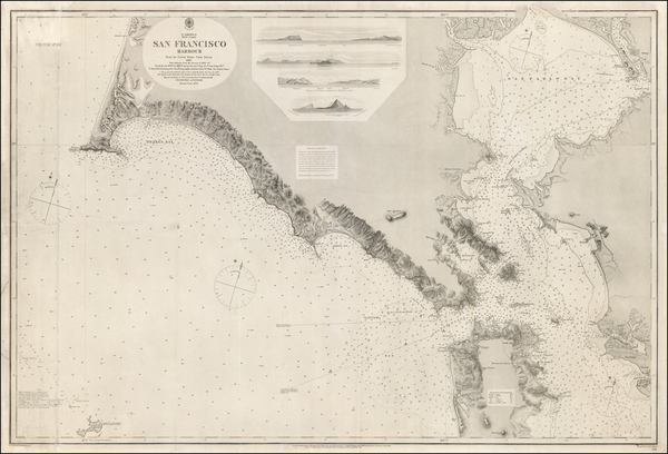 49-California and San Francisco & Bay Area Map By J & C Walker / British Admiralty