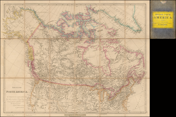 45-Plains, Rocky Mountains, Pacific Northwest, Alaska and Canada Map By John Arrowsmith