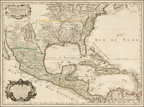 72-South, Southeast, Texas, Midwest, Plains, Southwest, Rocky Mountains and Mexico Map By Guillaum