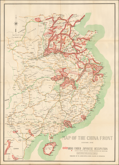 24-China Map By Chinese Ministry of Information