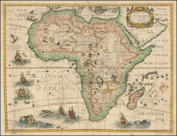 39-Africa and Africa Map By Petrus Bertius
