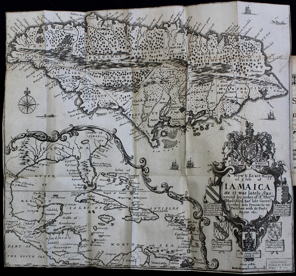 49-New England, Mid-Atlantic, Southeast, Caribbean, South America and America Map By Richard Blome