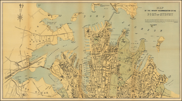 74-Australia Map By Sydney Harbour Trust