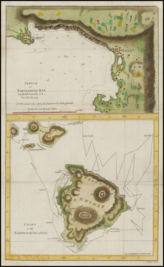 56-Hawaii and Hawaii Map By James Cook / John Lodge