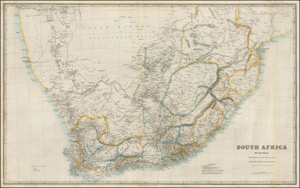 86-South Africa Map By James Wyld