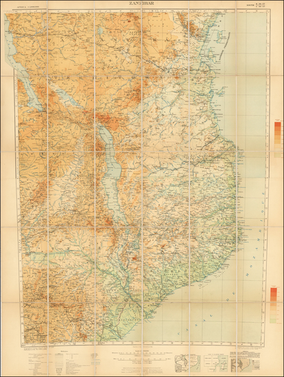 31-East Africa Map By Great Britain War Office Geographical Section