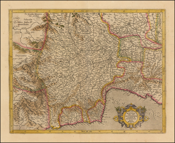 16-Northern Italy Map By Gerhard Mercator