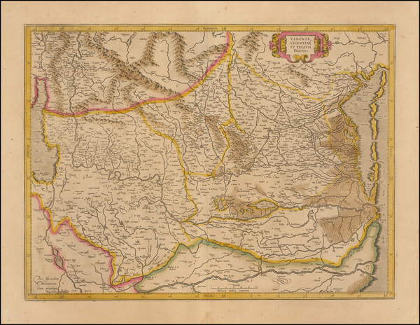 59-Northern Italy Map By  Gerard Mercator