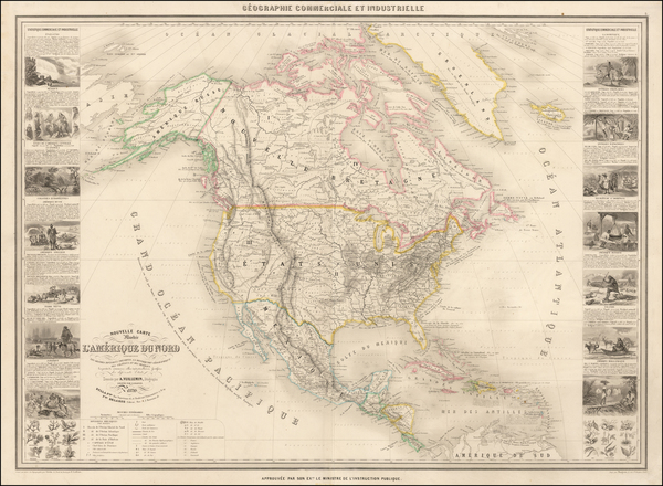 77-North America Map By Alexandre Vuillemin