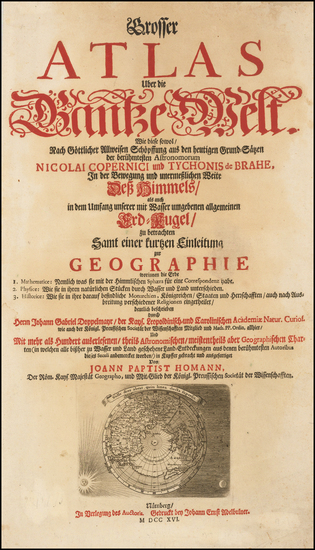 12-Title Pages and California as an Island Map By Johann Baptist Homann