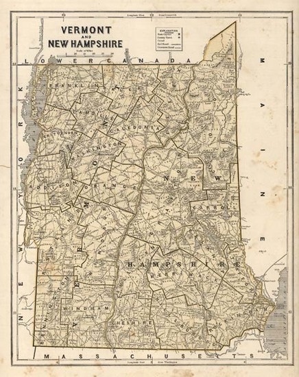 3-New England Map By Sidney Morse  &  Samuel Breese