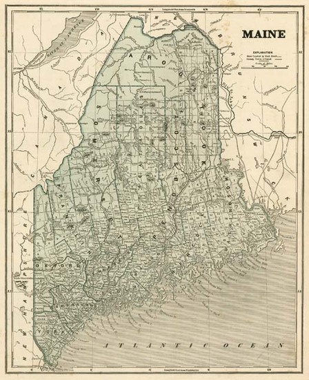 79-New England Map By Sidney Morse  &  Samuel Breese