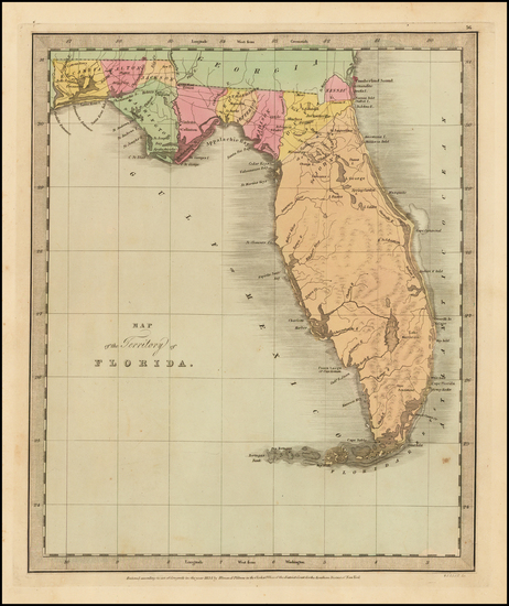 68-Florida Map By Jeremiah Greenleaf