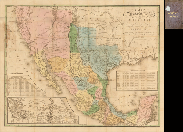 83-Texas, Plains, Southwest, Rocky Mountains, Mexico, Baja California and California Map By Henry 