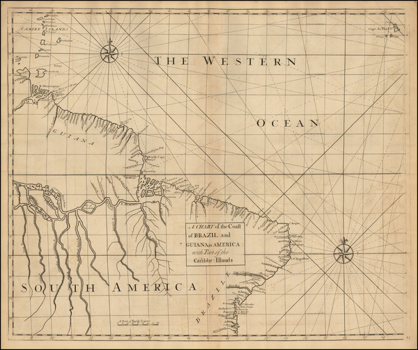 100-South, Southeast, Caribbean and Central America Map By John Senex / Edmond Halley / Nathaniel C