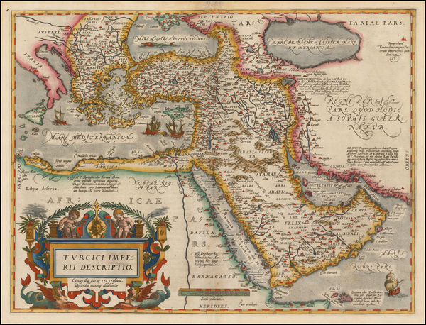 36-Turkey, Mediterranean, Middle East and Turkey & Asia Minor Map By 