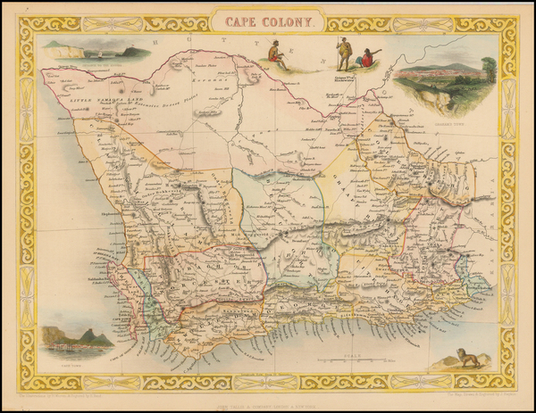 25-South Africa Map By John Tallis