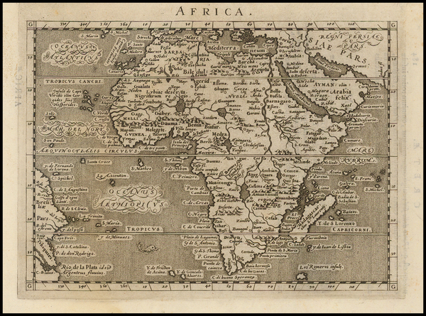 15-Africa and Africa Map By Giovanni Antonio Magini