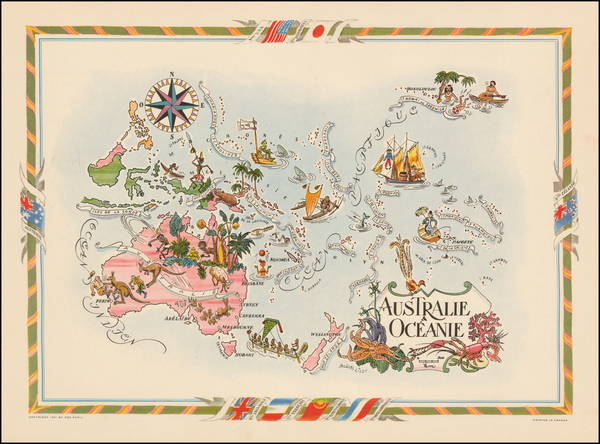 7-World, World, Australia & Oceania, Australia and Oceania Map By Jacques  Liozu