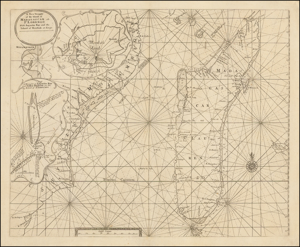 12-East Africa and African Islands, including Madagascar Map By Samuel Thornton