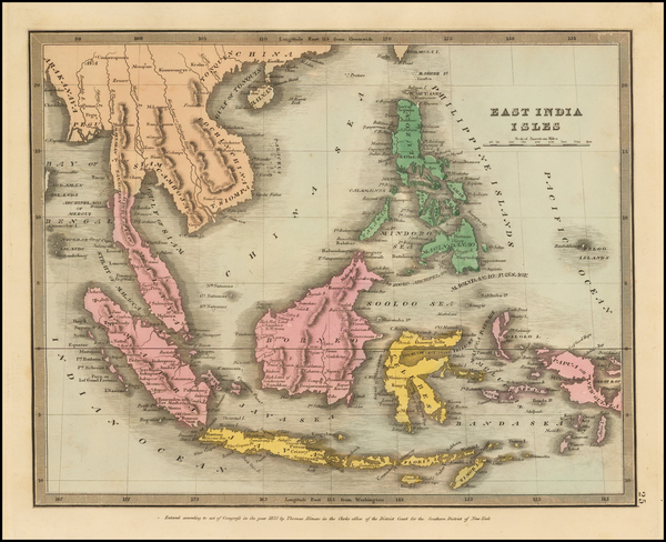 38-Southeast Asia, Philippines and Indonesia Map By David Hugh Burr