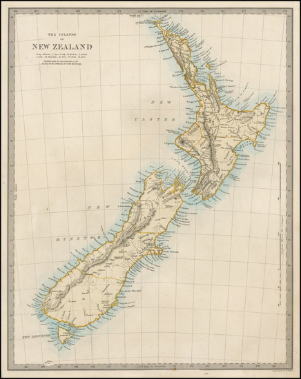 35-New Zealand Map By SDUK