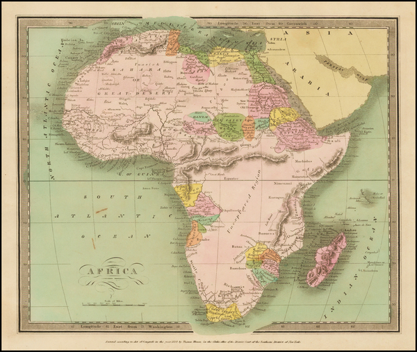 82-Africa and Africa Map By David Hugh Burr