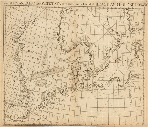 51-British Isles, Baltic Countries, Scandinavia, Denmark and Germany Map By John Senex / Edmond Ha