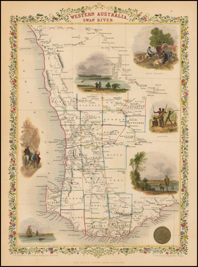 20-Australia Map By John Tallis