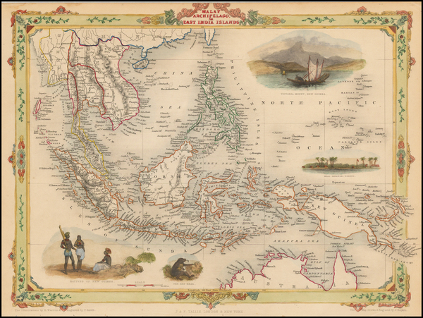 70-Southeast Asia and Philippines Map By John Tallis