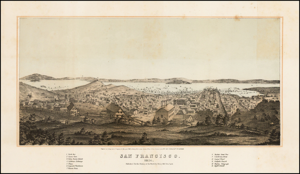 31-San Francisco & Bay Area Map By Henry Bill