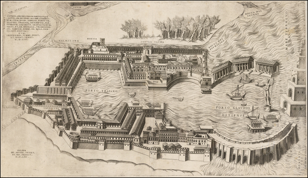 8-Italy and Rome Map By Michael Tramezzino / Giulio de Musi