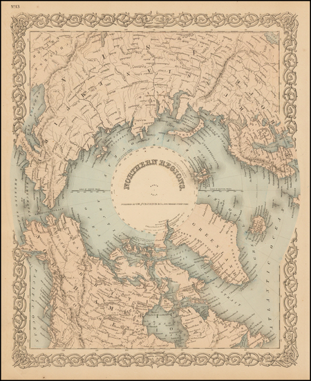 96-Polar Maps Map By G.W.  & C.B. Colton