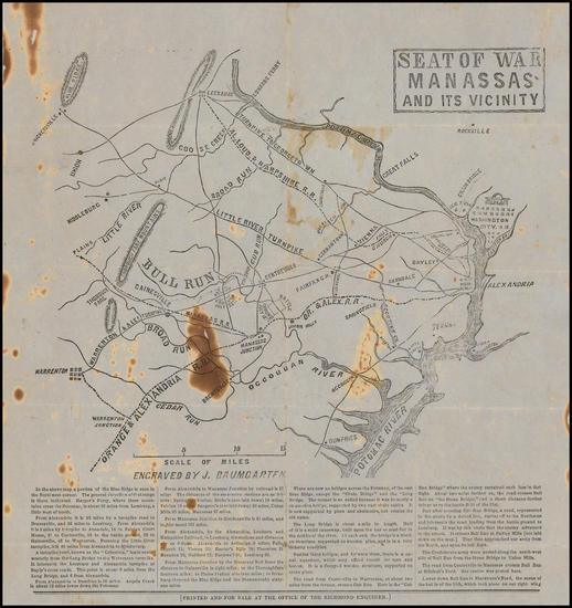 8-Virginia and Civil War Map By J. Baumgarten