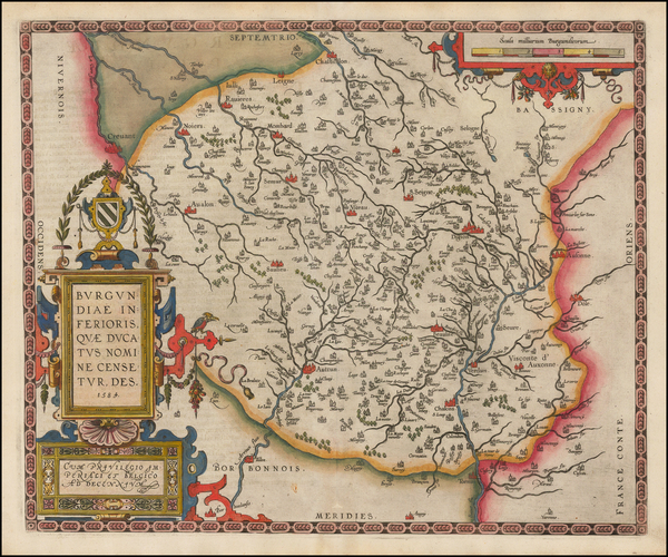 9-France Map By Abraham Ortelius