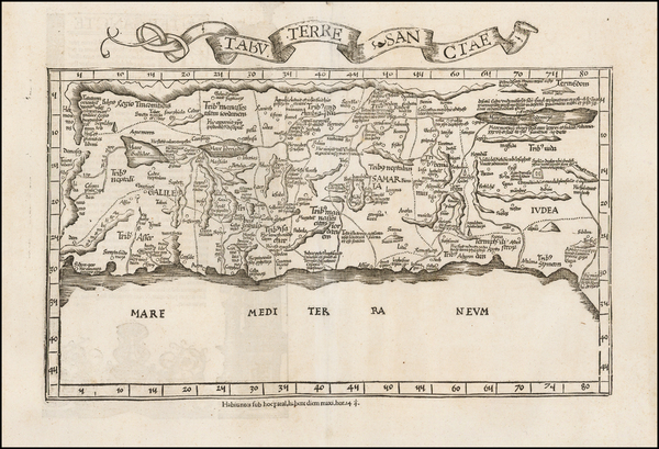 62-Holy Land Map By Lorenz Fries